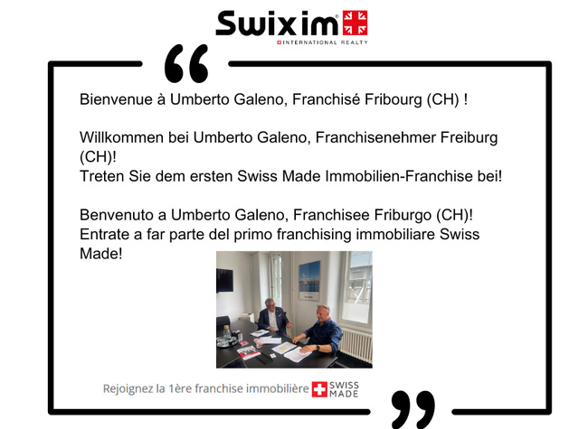 Bienvenue à Umberto Galeno, Swixim Fribourg